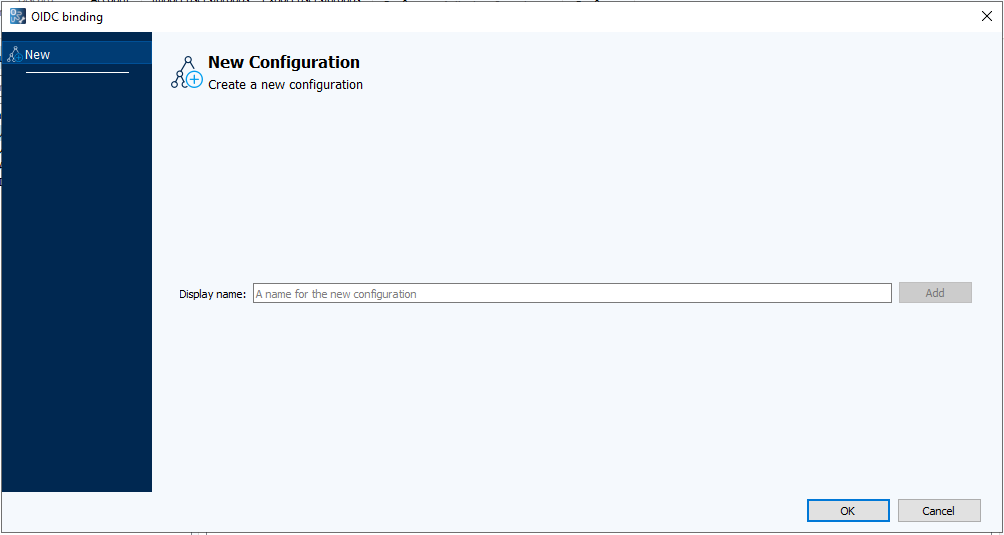 OIDC binding New Configuration