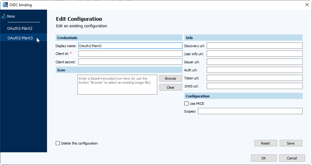 Multiple configurations