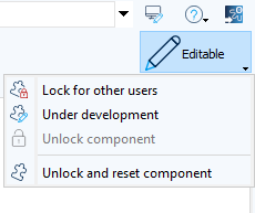 Abbildung: Dropdown-Menü Status