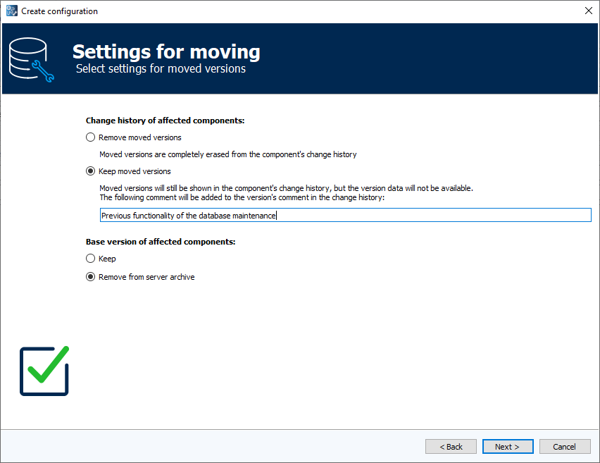 Abbildung: Modul Archivmanager, Auslagerungseinstellungen