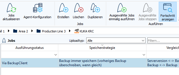 Schaltfläche Fortschritt anzeigen