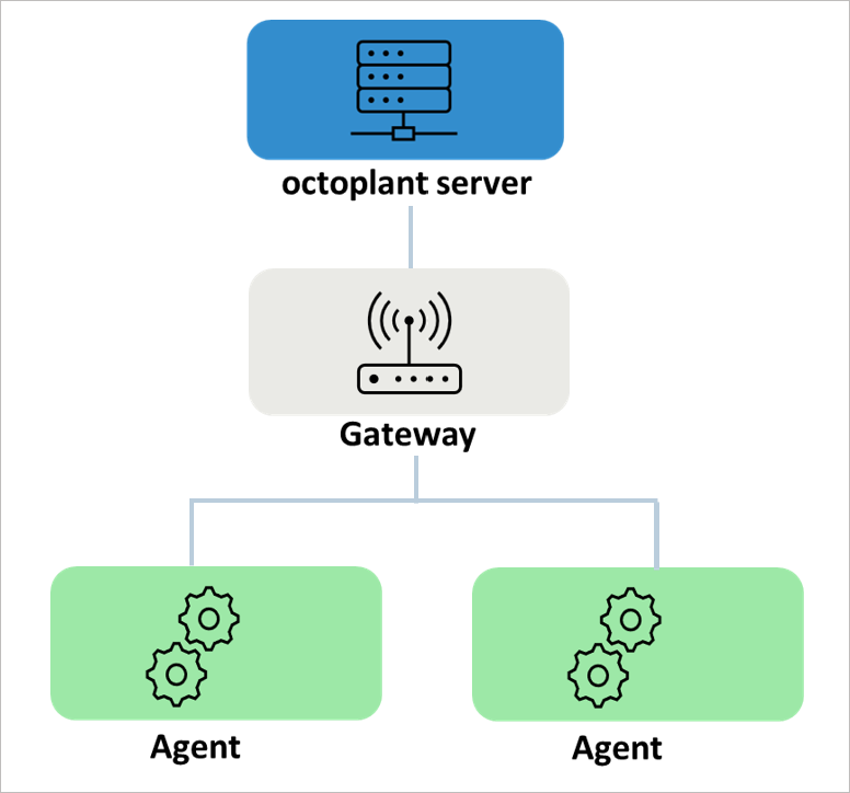 Figure: Gateway diagram between server and agent