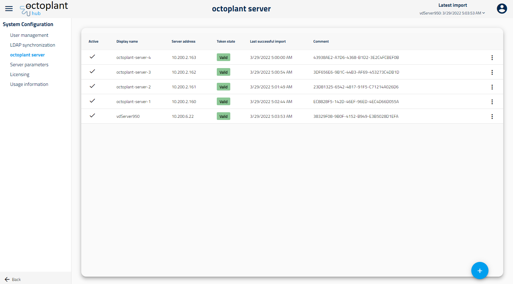 Figure: Octoplant server module