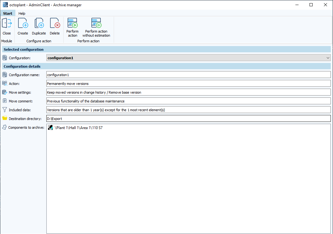 Figure: Archive manager module