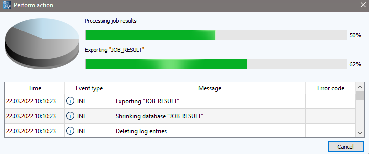 Figure: Perform action dialog