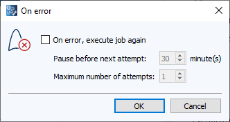 Figure: Error dialog