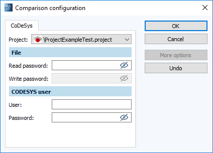 Figure: Configure Comparison dialog