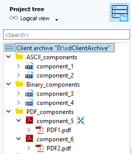 Figure: Example 1 in the Project tree