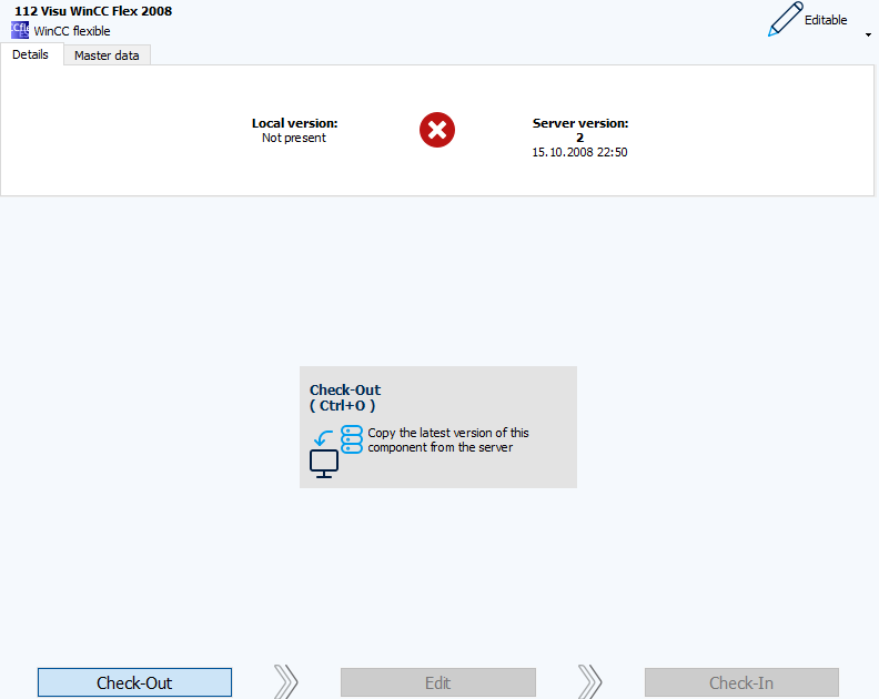 Figure: Workspace, Check-Out view