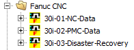 Figure: FANUC CNC Component in the Project tree