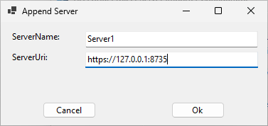 Figure: Add server