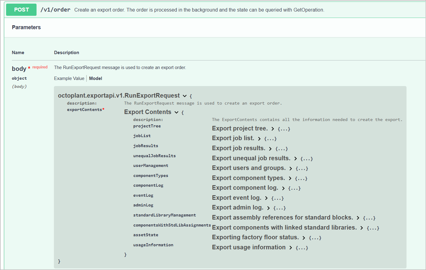 Imagen: Swagger UI, documentación