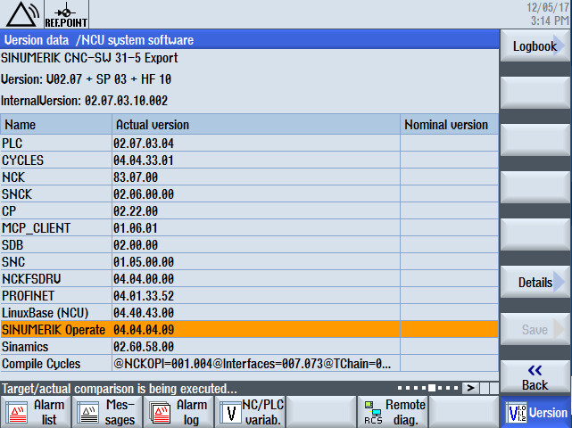 Imagen: SINUMERIK Operate Plugin: Detalles