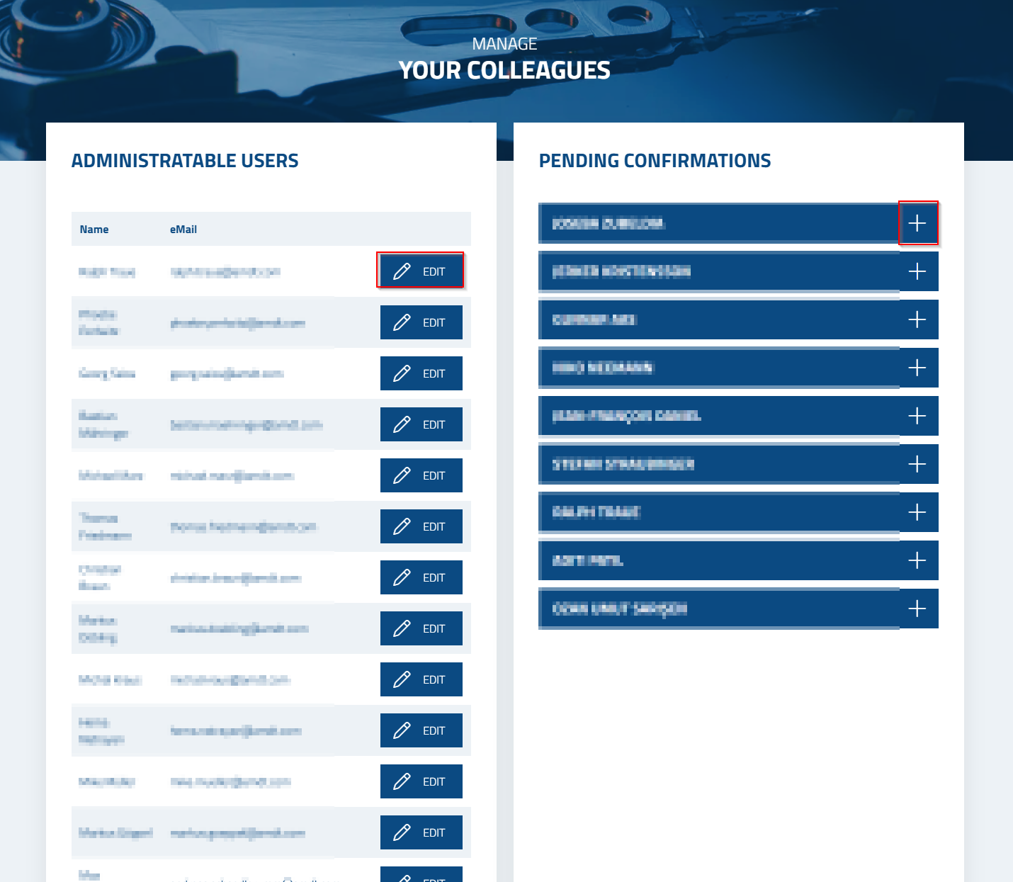 图：管理您的同事