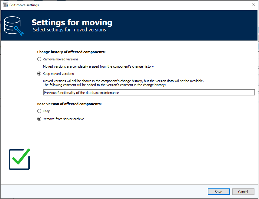 Abbildung: Modul Archivmanager, Auslagerungseinstellungen