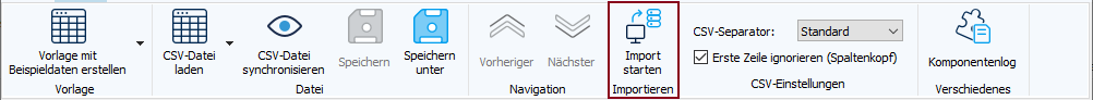 Figure: Easy Asset Integrator, starting the import