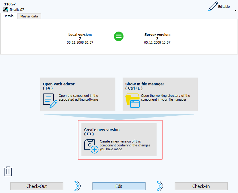 Figure: Workspace, Edit view