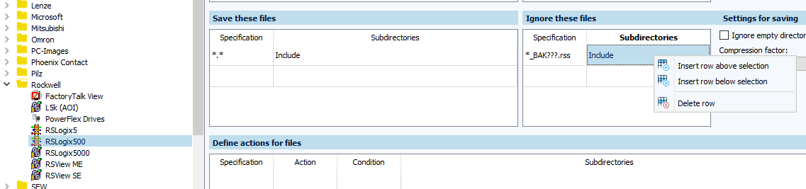 Figure: Component type editor module,_BAK???.rss save files