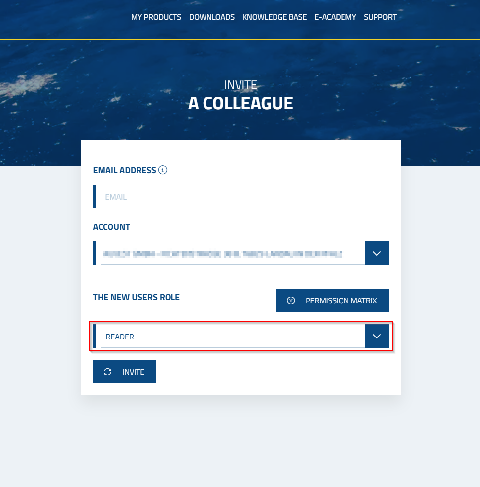 Figure: Invite a Colleague dialog