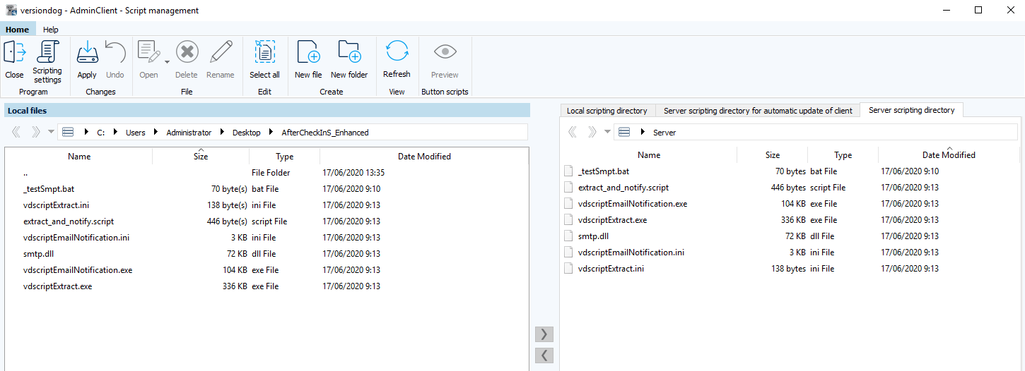 Figure: Script management module