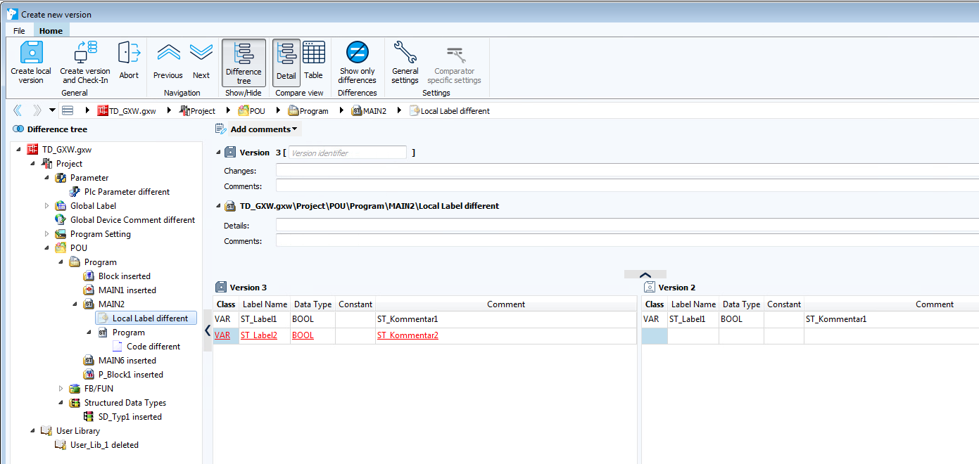 Figure: GXWorks2 Comparison