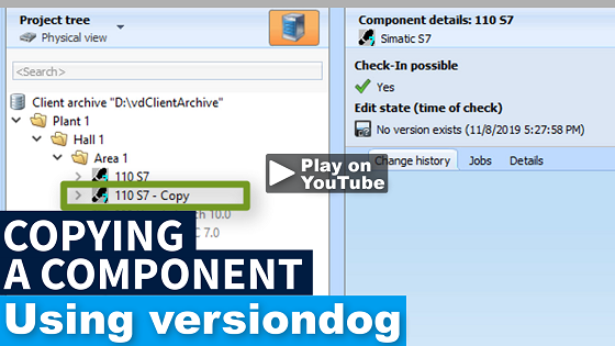 Copy a versiondog component