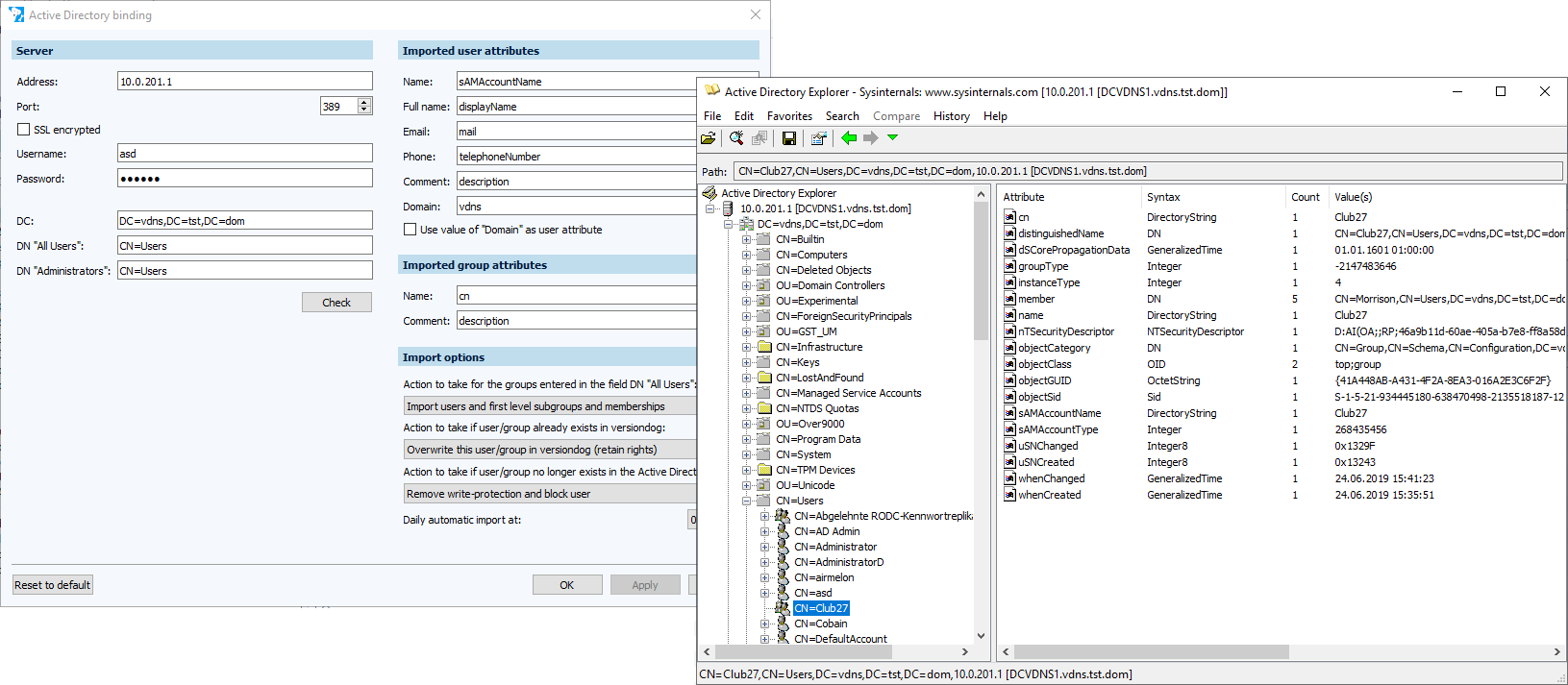 Imagen: Explorador de Active Directory