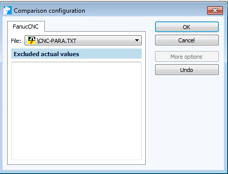 Imagen: Diálogo de configuración de comparación